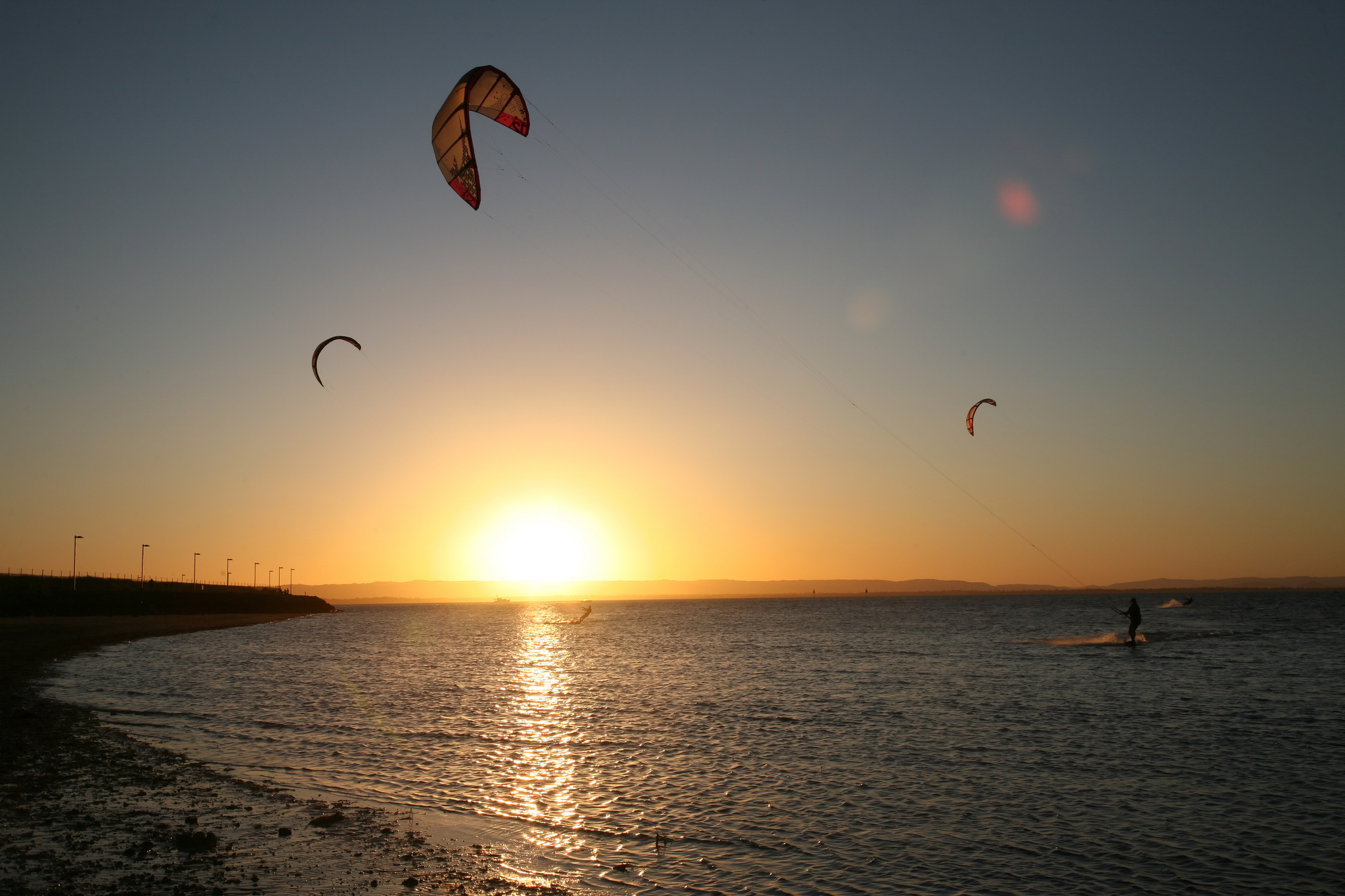 kitesurfing